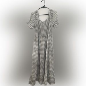 Gingham Maxi dress green size L